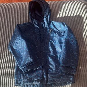 Columbia Men's Navy Patterned Raincoat